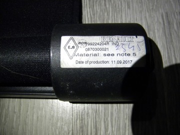 MOC PĚKNÝ ROLETA KUFRU DACIA DOKKER 17-25R ČERNÁ ORIGINÁLNÍ