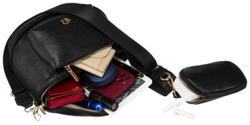 Женская вместительная поясная сумка, много карманов, широкий ремень.