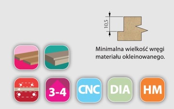 Фаба бриллиантовой резак Z1+1 16x43x16mm Plate/MDF/HDF