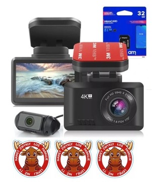 K2PRODUAL Wideorejestrator 4K SONY IMX335 Wifi GPS