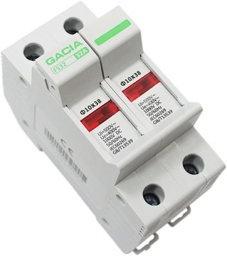 ROZŁĄCZNIK BEZPIECZNIK Z KONTROLKĄ 10x38 1000V DC