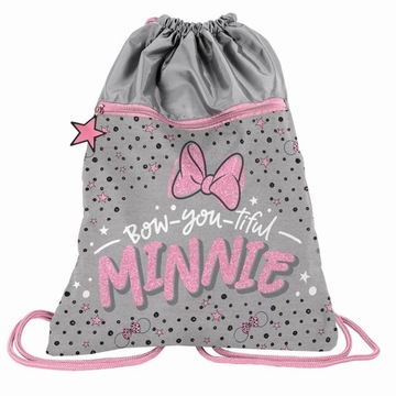 WOREK MYSZKA MINNIE NA BUTY OBUWIE WF 2-KOMOROWY