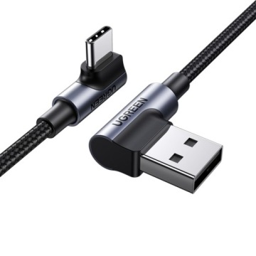 UGREEN USB-C TO USB 2.0 CABLE 90 ANGLE 480Mbps QC 4.0 AFC PD 3M