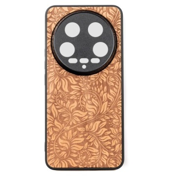 Dřevěné Pouzdro Bewood pro Xiaomi 14 Ultra Jabloňové Listy
