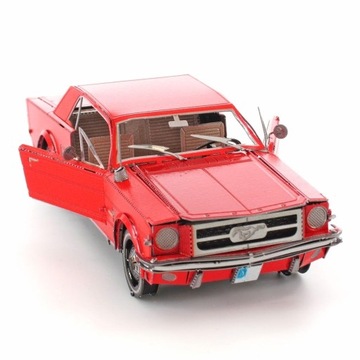 Металлическая Земля Ford Mustang 1965 Красная Металлическая Модель