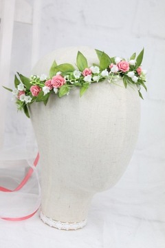 Свадебный венок для причастия, розы, украшение для волос