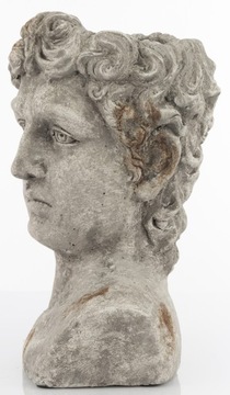 ЦВЕТОЧНЫЙ ГОРШОК КРЫШКА ГОЛОВЫ ТОРС СКУЛЬПТУРА ВИНТАЖ АНТИЧНАЯ H31 СМ ДЛЯ БАЛКОНА ТЕРРАСЫ