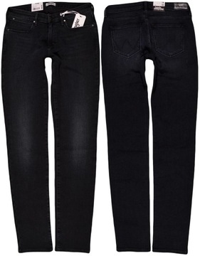 WRANGLER spodnie REGULAR navy SLIM W28 L32