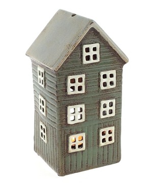 DOMEK CERAMICZNY LAMPION ŚWIECZNIK SKANDYNAWSKI DESIGN IB LAURSEN