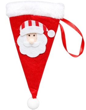 CZAPKA POKROWIEC NA SZTUĆCE OZDOBA STÓŁ ŚWIĘTA