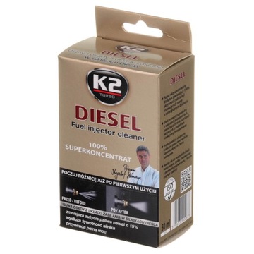 K2 DIESEL ДЛЯ ОЧИСТКИ ДИЗЕЛЬНЫХ ИНЖЕКТОРОВ 50мл