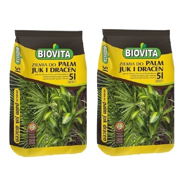 2x ПОЧВА ДЛЯ ЗЕЛЕНЫХ ПАЛЬМ JUK DRACEN 10л