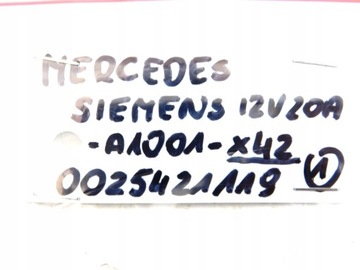 R/19 MERCEDES SIEMENS RELÉ 20A 0025421119 /1