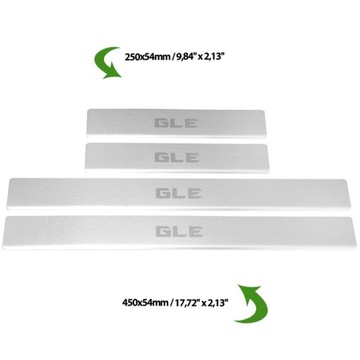 MERCEDES GLE W166 VRSTVA  PRAHU NA PRAHY OCEL NEREZ 304 MAT