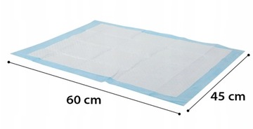 Podkłady MATY Higieniczne Chłonne dla PSA M 45x60 50szt
