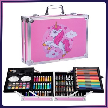 ТВОРЧЕСКИЙ ХУДОЖЕСТВЕННЫЙ НАБОР ДЛЯ РАСКРАСКИ ДЛЯ РЕБЕНКА, ЧЕМОДАН