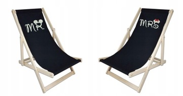 ДЕРЕВЯННЫЙ шезлонг Вышивка Логотипа с надписью имени
