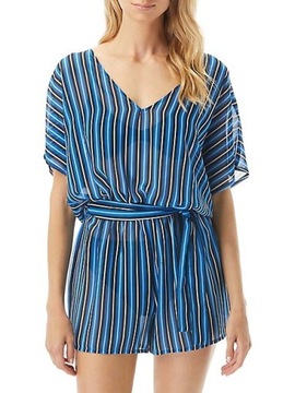 Michael Kors -Marine Stripe Kombinezon Plażowy r. XS