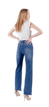 Marivy Paris szerokie spodnie damskie typu Szwed r.XL