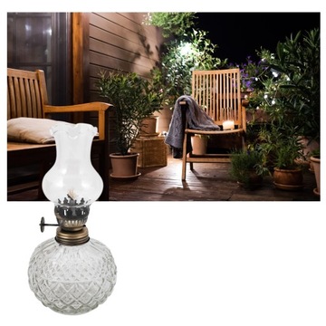 Керосиновая лампа С РЕГУЛЯЦИЕЙ ПЛАМЕНИ Керосиновая лампа масло + фитиль 1м КОМПЛЕКТ