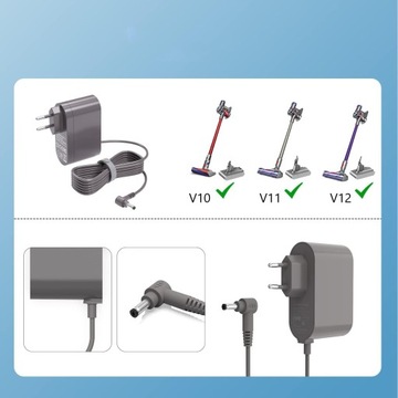 АЛЬТЕРНАТИВНОЕ СЕТЕВОЕ ЗАРЯДНОЕ УСТРОЙСТВО DYSON V12 V15 SV12 SV14 SV15 SV20 1,8 М 45 В