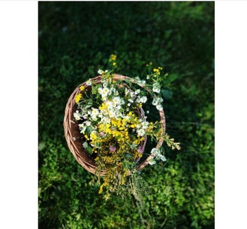 KOSZYK KOSZ WIKLINOWY ROWEROWY NA ROWER Solidny