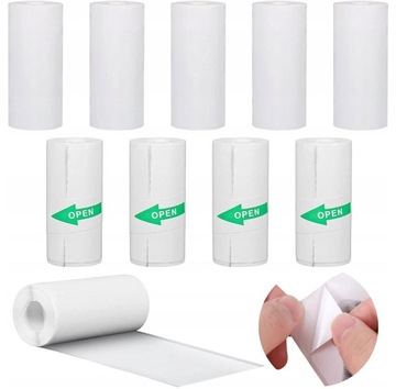 5x PAPIER SAMOPRZYLEPNY DO MINI DRUKARKI DRUKUŚ