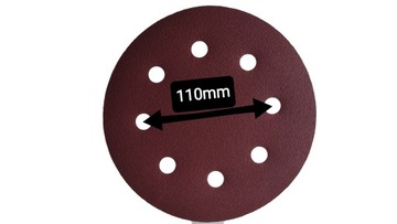 10szt. PAPIER ŚCIERNY NA RZEP KRĄŻKI 180mm P24