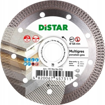 DISTAR TARCZA DIAMENTOWA 125mm MULTRIGRES 7D GRES