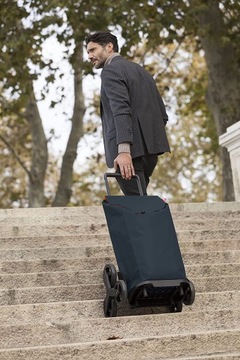 Тележка для покупок Tris Gimi черная для лестницы с 6 колесами и шестью колесами