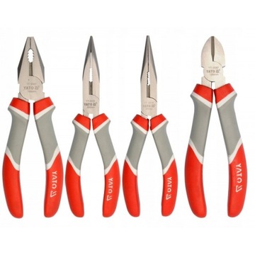 ZESTAW SZCZYPIEC 200mm - 4 Sztuki YATO SZCZYPCE