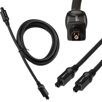 KABEL OPTYCZNY AMAZON BASICS TOSLINK - TOSLINK WYTRZYMAŁY CL3 1,8 m