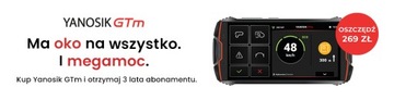 Antyradar YANOSIK GTM 2.0 NOWY MODEL + Abonament 1 rok + KUBEK GRATIS PROMO