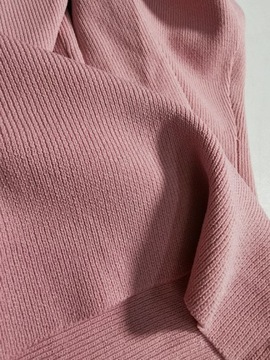 New Look bluzka różowa prążek maxi 52