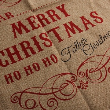 Рождественский чулок из джутового мешка Санты