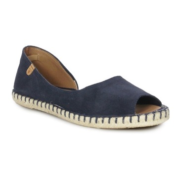 Verbenas Espadryle damskie skórzane wsuwane Cruz Serraje Marino r.40
