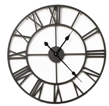 Большие металлические настенные часы 60 см тихое механизм