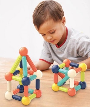 МАГНИТНЫЕ БЛОКИ XXL ОБРАЗОВАТЕЛЬНЫЕ МАГНИТНЫЕ ПАЛОЧКИ 40