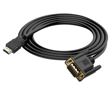 КАБЕЛЬ HDMI-VGA FULL HD КАБЕЛЬ D-SUB 1,8 М ЗОЛОТОЙ