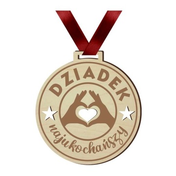 medal DZIADEK najukochańszy TASIEMKA dzień DZIADKA