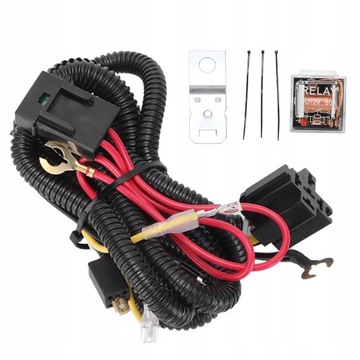 12V klakson kable w wiązce zestaw przekaźników