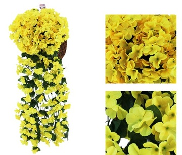 Цветочная Гирлянда Красные Искусственные Висячие Цветы Плющ Сурфиния