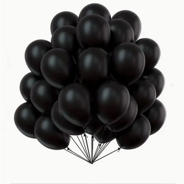 BALONY PROFESJONALNE 5 CALI CZARNE 50 SZT