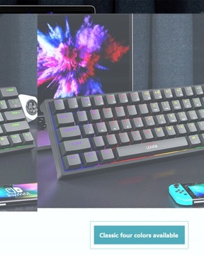 60% Мини-механическая игровая клавиатура K620 61