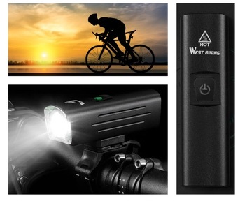 Светодиодная велосипедная лампа Переднее освещение BIKE Light 1300 лм, USB
