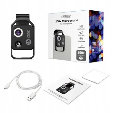 Цифровой микроскоп для телефона Micro Lens 200x [