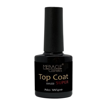 SUPER TOP COAT 7,5ml / NABŁYSZCZACZ BEZ PRZEMYWANIA / NO WIPE / MERACLE