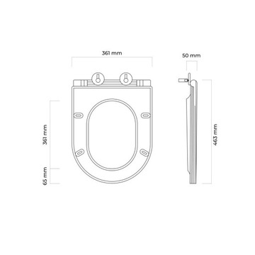 ПОДВЕСНОЙ УНИТАЗ С МЕДЛЕННО ЗАКРЫВАЮЩИМСЯ СИДЕНЬЕМ OLTENS