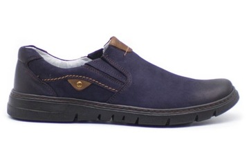 POLSKIE BUTY JOKER SKÓRZANE 507 GRANAT 42
