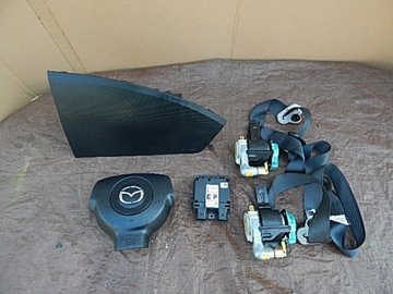 PODUSZKI POWIETRZNE AIRBAG PASY SENSOR KOMPLET MAZDA 2 DY 03-07 EUROPA